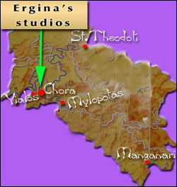 Ios island official map of Ios