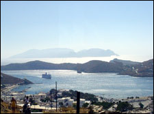 Photo of the port of Ios island